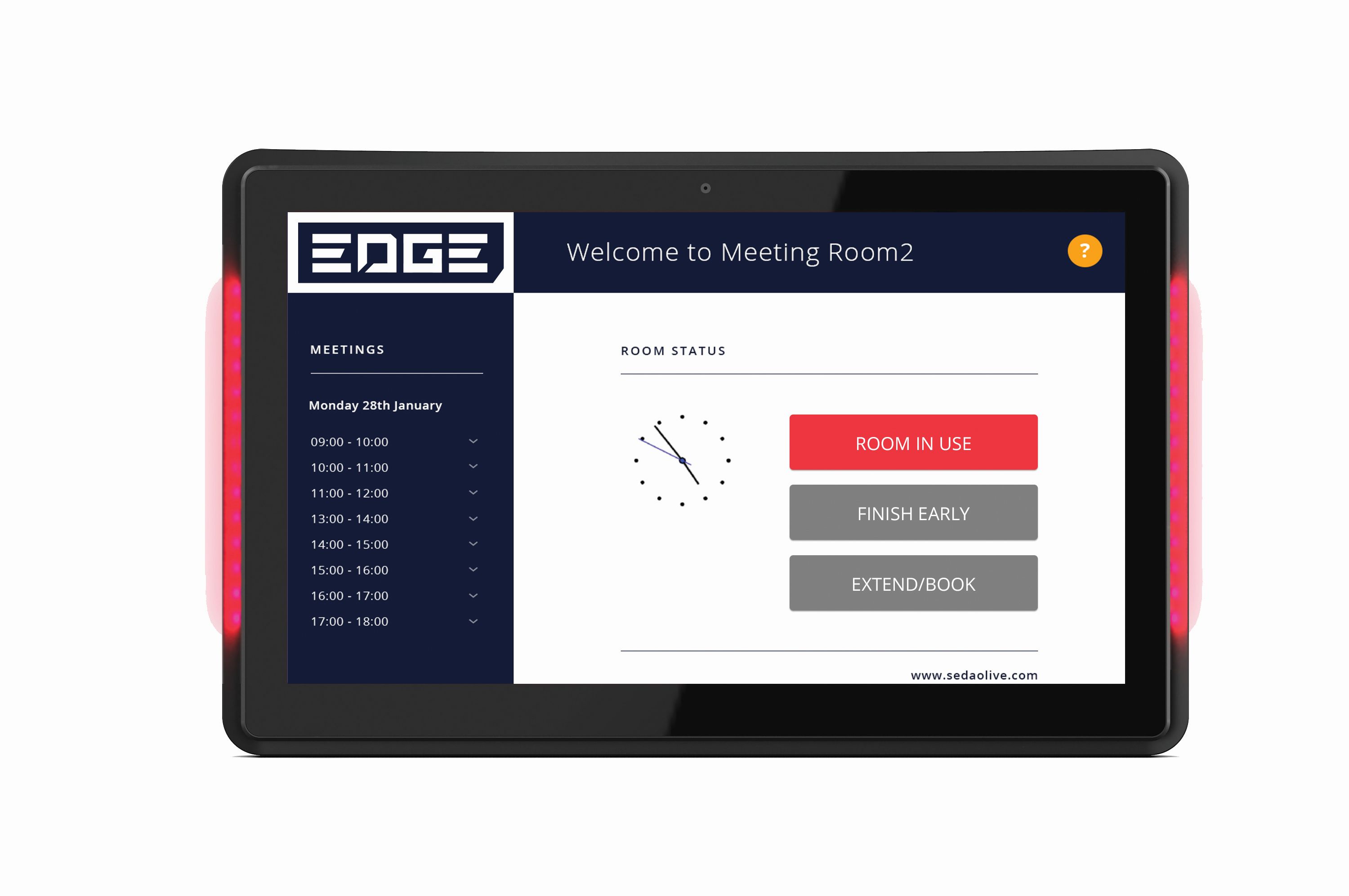 SedaoLive: Moderne Raumbuchungslösung mit Digital-Signage-Anbindung
