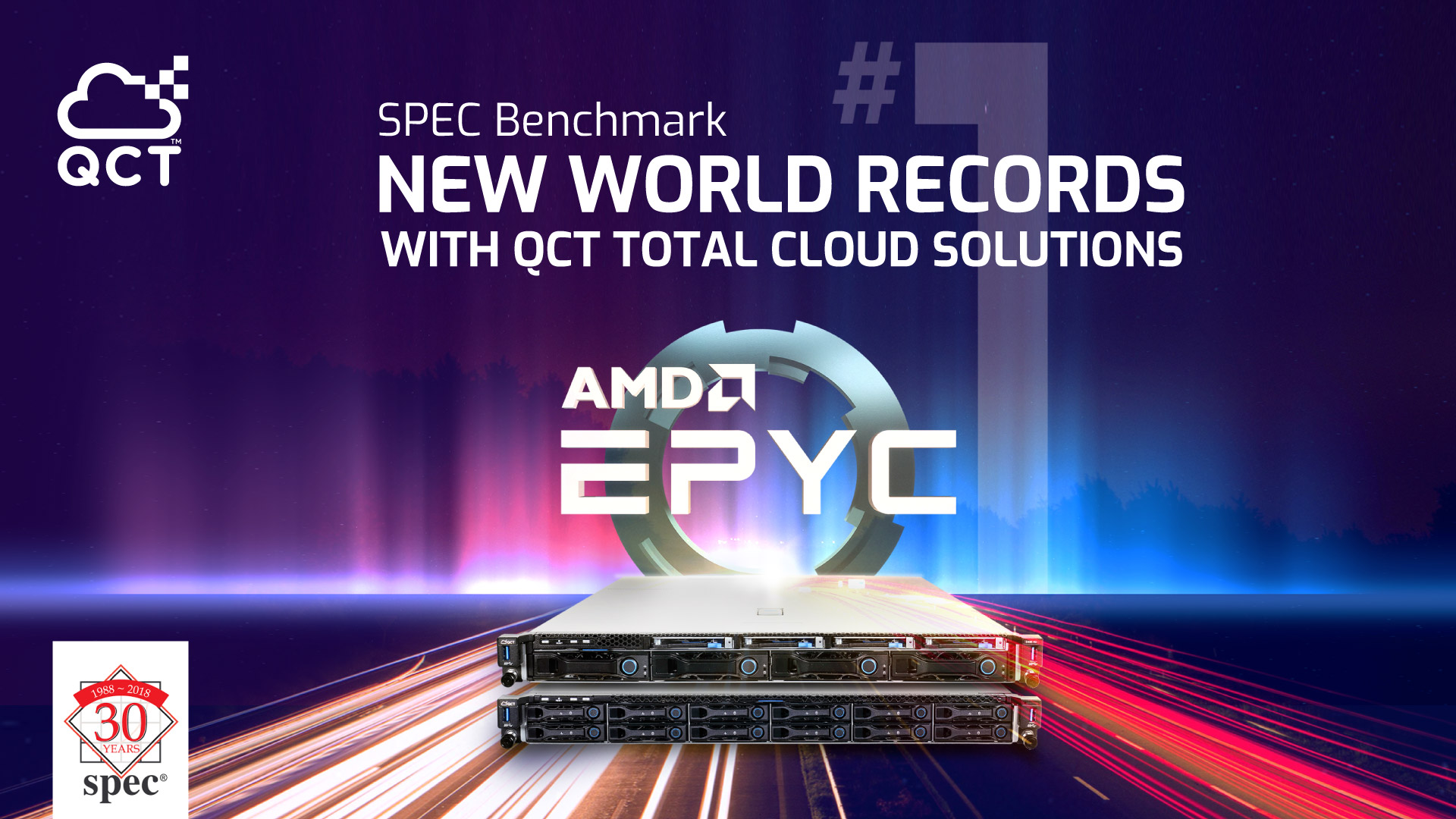 QCT Server mit AMD EPYC™- Prozessoren liefern laut SPEC-Organisation Spitzenleistung und setzen neue Weltrekord-Benchmarks