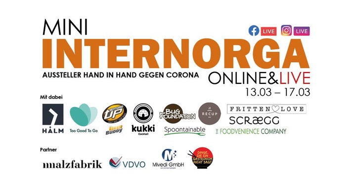 Berliner Unternehmen HALM und kukki Cocktail organisieren mit Partnern alternative Internorga – als Online-Version