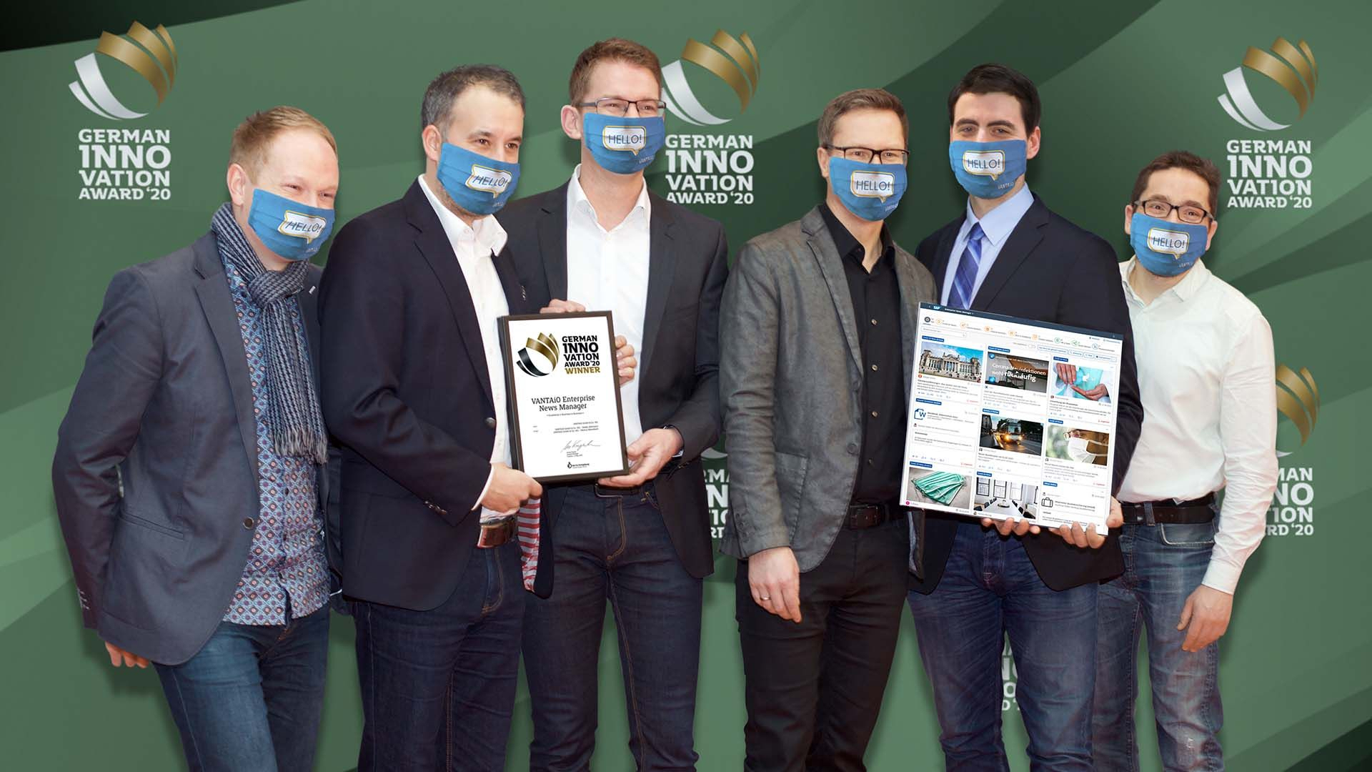 VANTAiO ist WINNER beim German Innovation Award 2020!