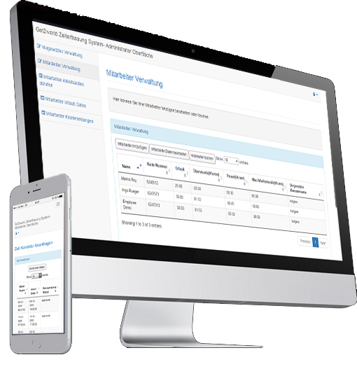 Zeiterfassungssystem für Mitarbeiter