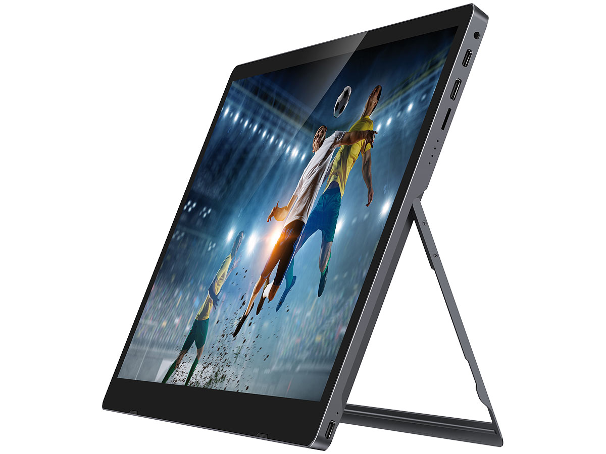 auvisio Mobiler Full-HD-IPS-Touchscreen mit 39,6 cm/15,6″