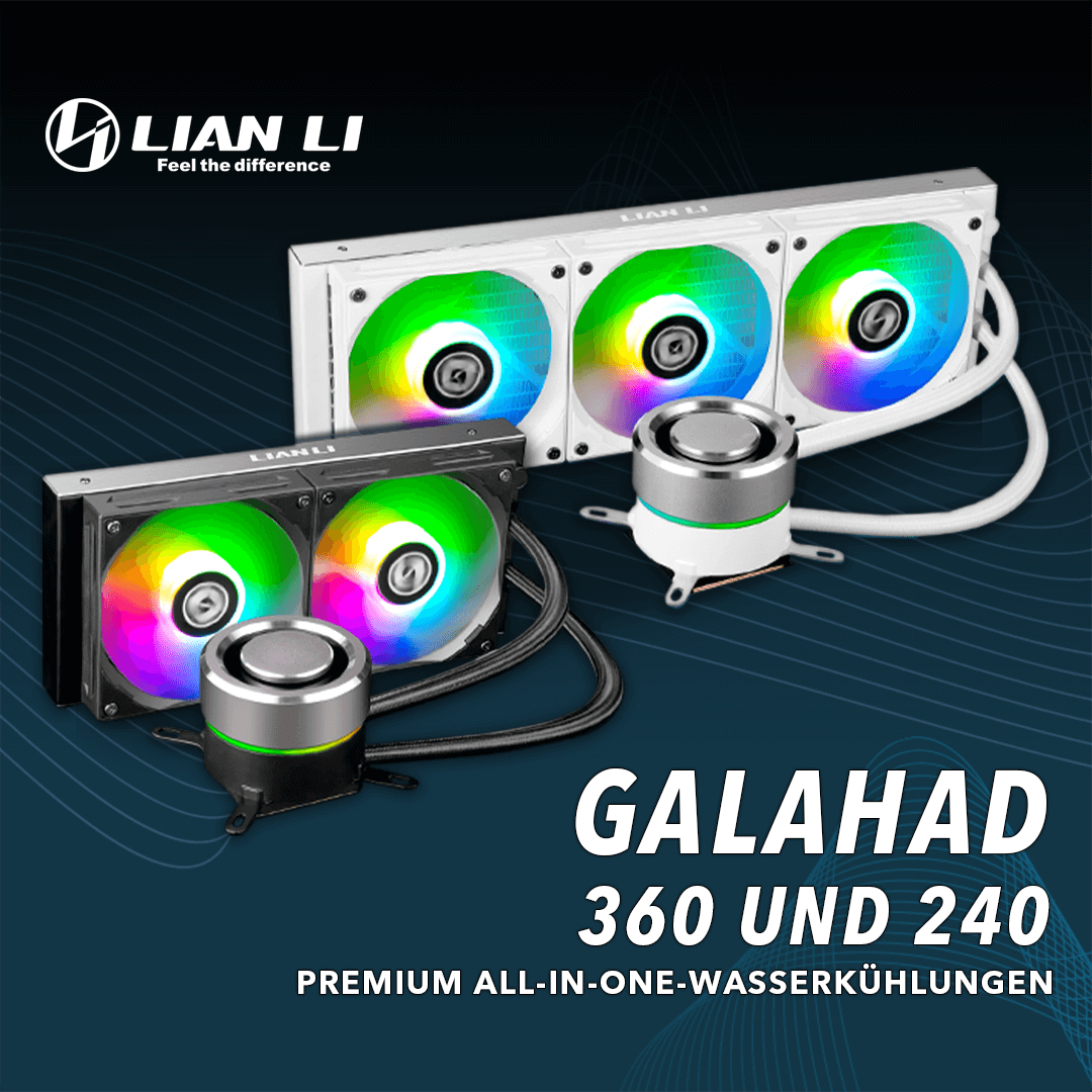 Neu bei Caseking: Lian Li GALAHAD AiO-Wasserkühlungen!