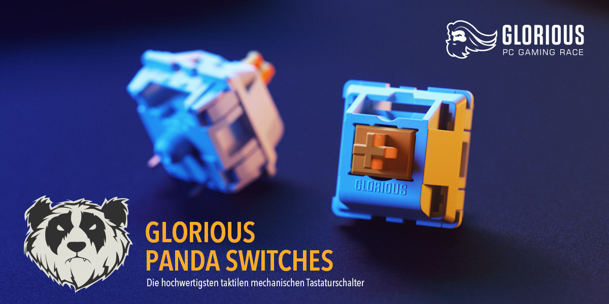 Glorious PC Gaming Panda Switches & G-LUBE bei Caseking!