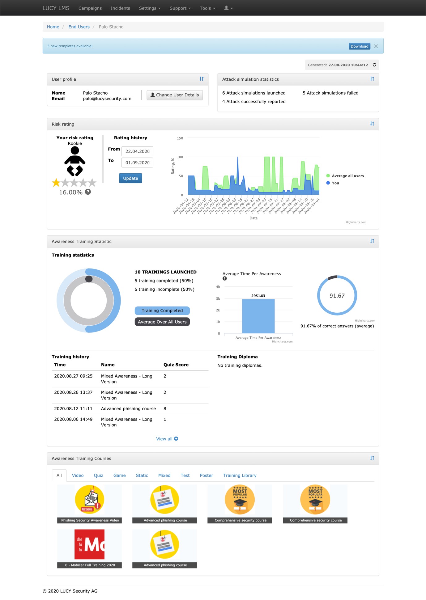 Lucy Security präsentiert neue Version der Cybersecurity Awareness Plattform