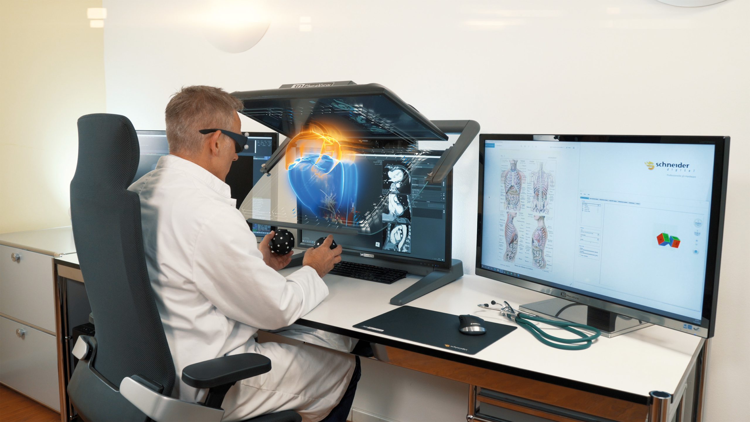 3D PluraView und Vesalius3D – ein perfektes Team für medizinische 3D-Visualisierungen