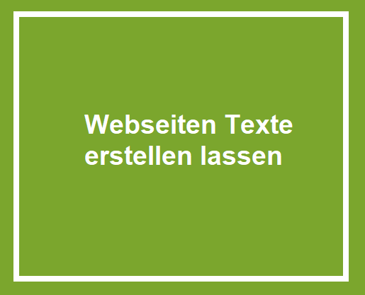 Webseiten Texte erstellen lassen