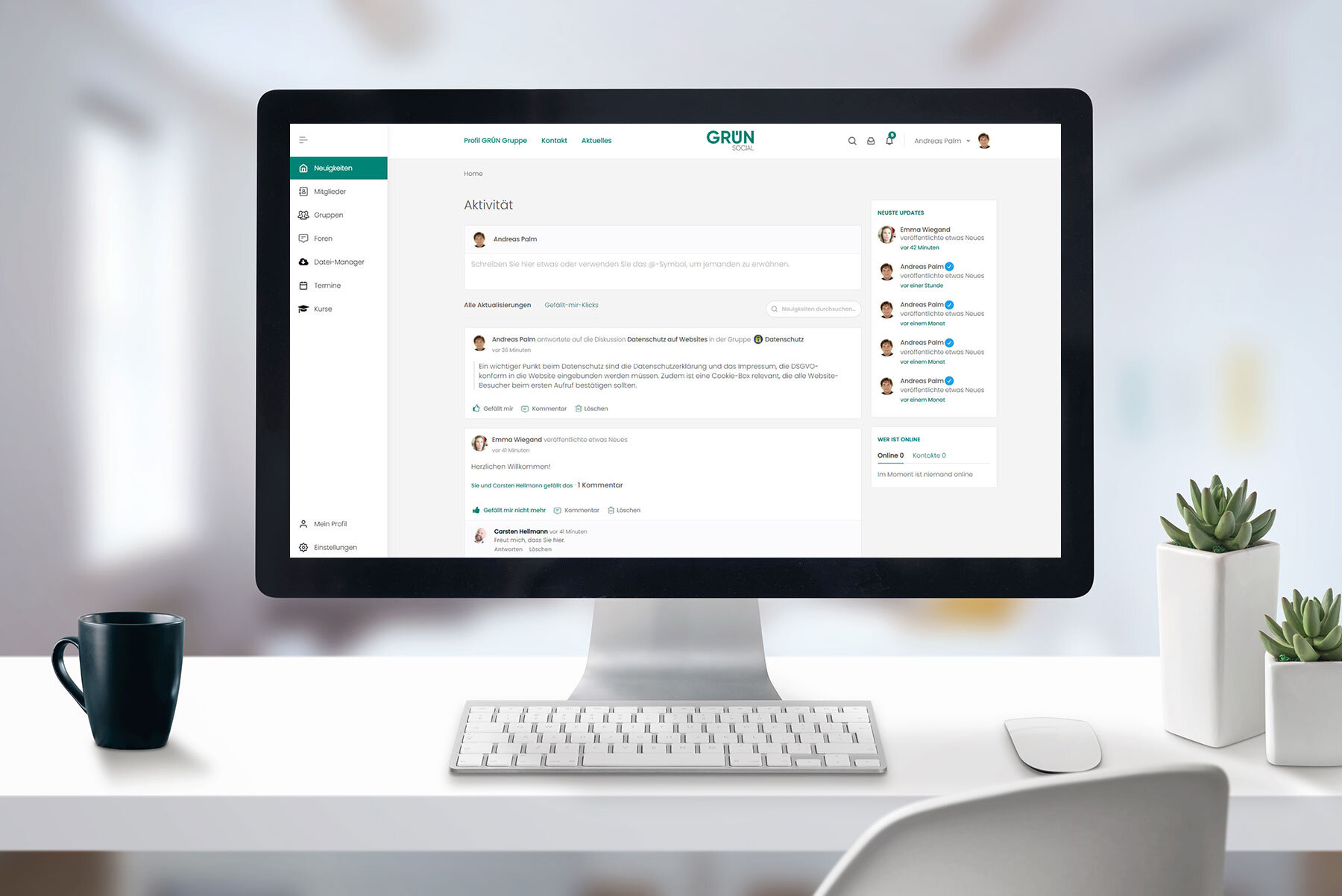 Neue Intranet-Lösung GRÜN.SOCIAL