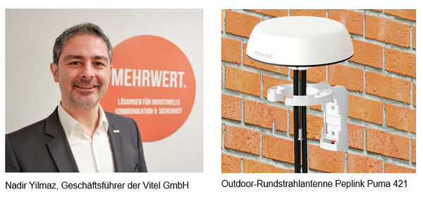 Ready for 5G: Vitel präsentiert neue Peplink Outdoor-Antenne Puma 421