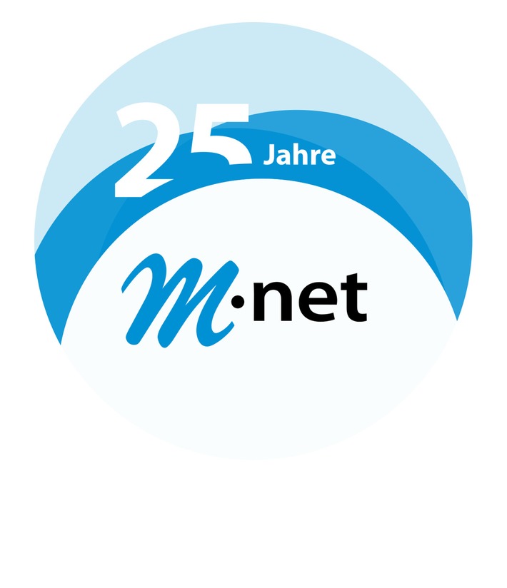 M-net bietet bis zu 120 Euro Jubiläumsrabatt auf Doppel-Flatrates / Sonderaktion zum Jubiläum „25 Jahre M-net“