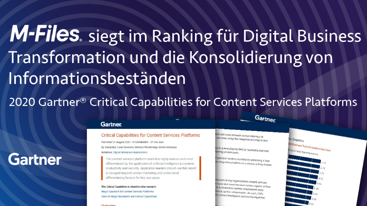 Gartner aktualisiert Report nach Hubshare-Übernahme: M-Files erhält für Digital Business Transformation die höchste Punktzahl