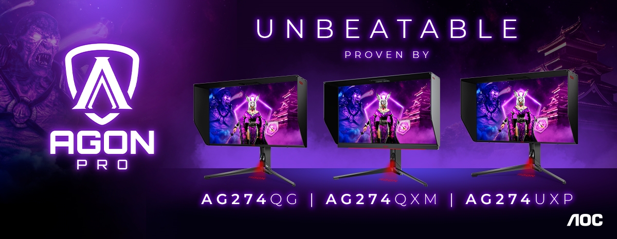 AGON by AOC präsentiert drei neue Displays für Competitive Gamer