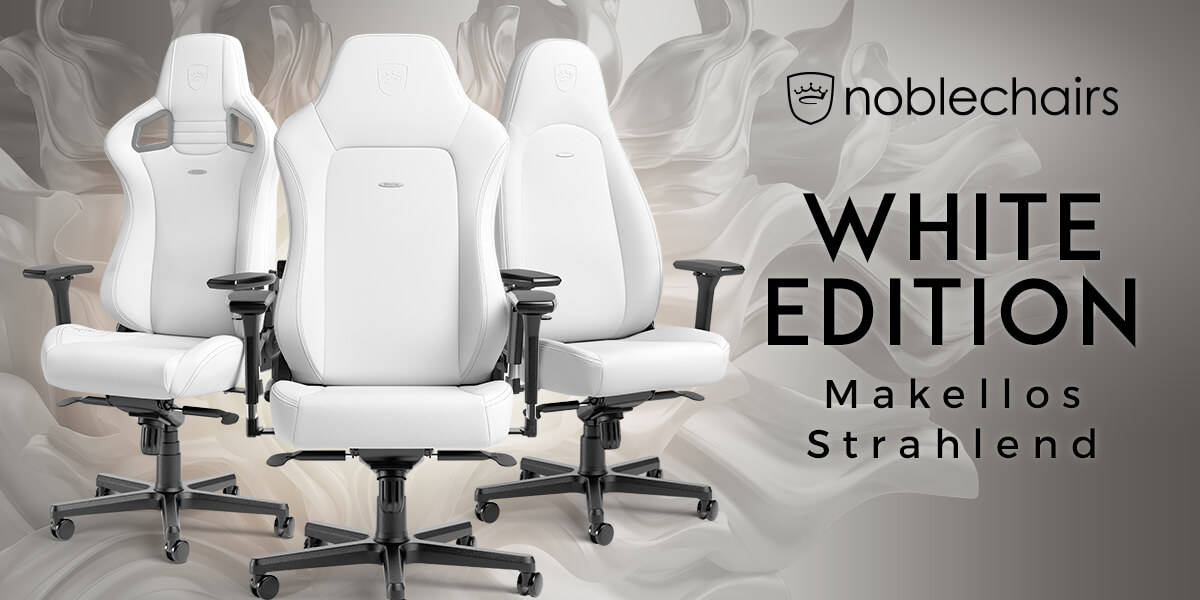 noblechairs White Edition – Makellos Strahlend