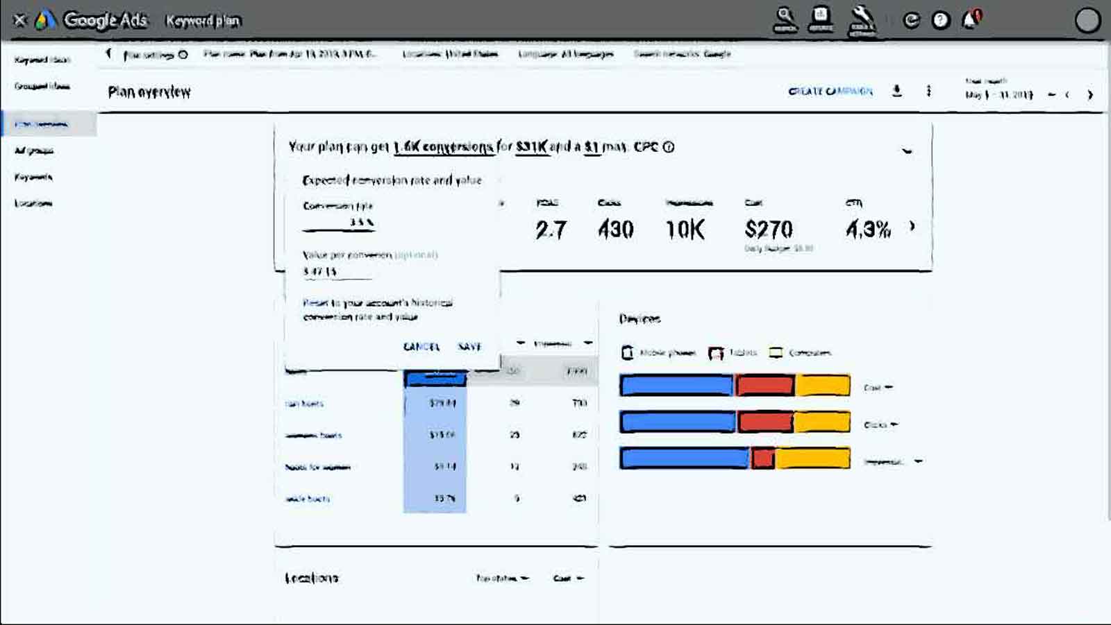 Der Google Ads Keywordplaner