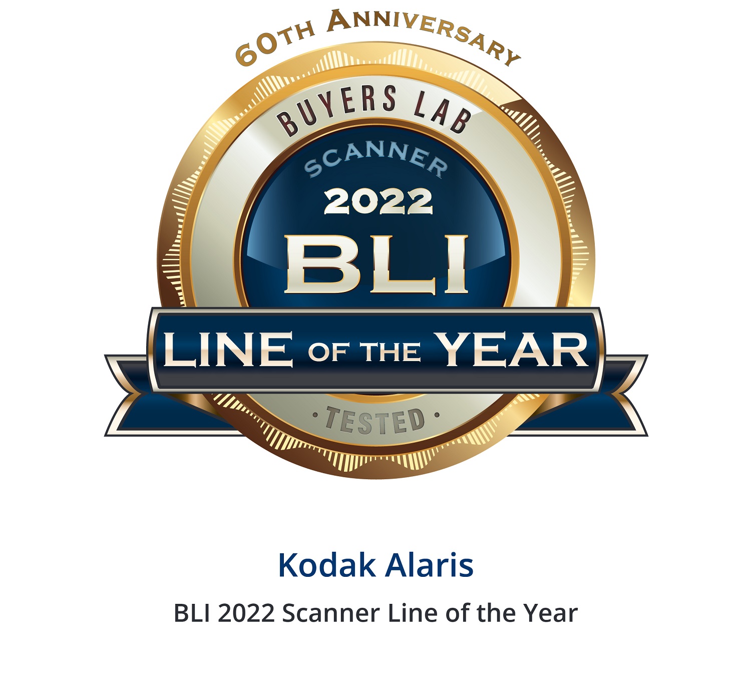 Kodak Alaris erhält den BLI Scanner Line of the Year Award 2022