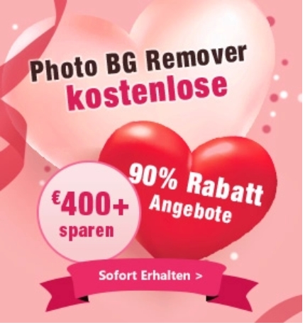 Leawo 2022 Valentinstag-Angebot: Photo BG Remover kostenlos gewinnen und bis zu 91% Rabatt erhalten