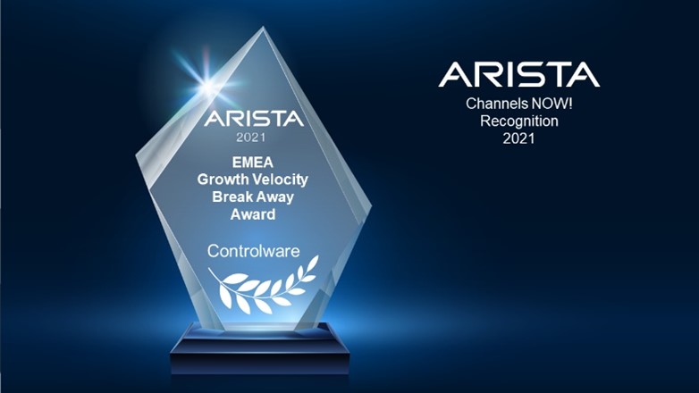 Controlware erhält Arista EMEA Growth Velocity Break Away Award